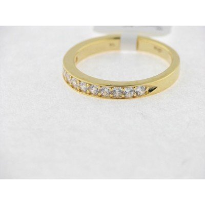 Lotus Anillo Plata Chapada Circonitas