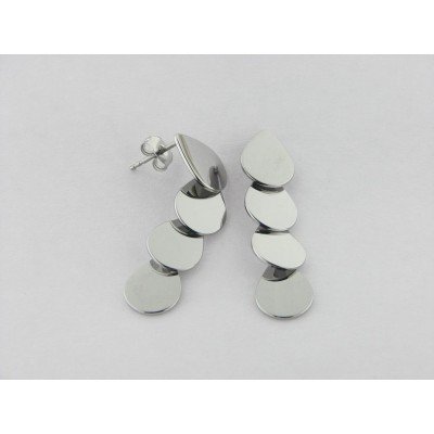 Lotus Pendientes Acero