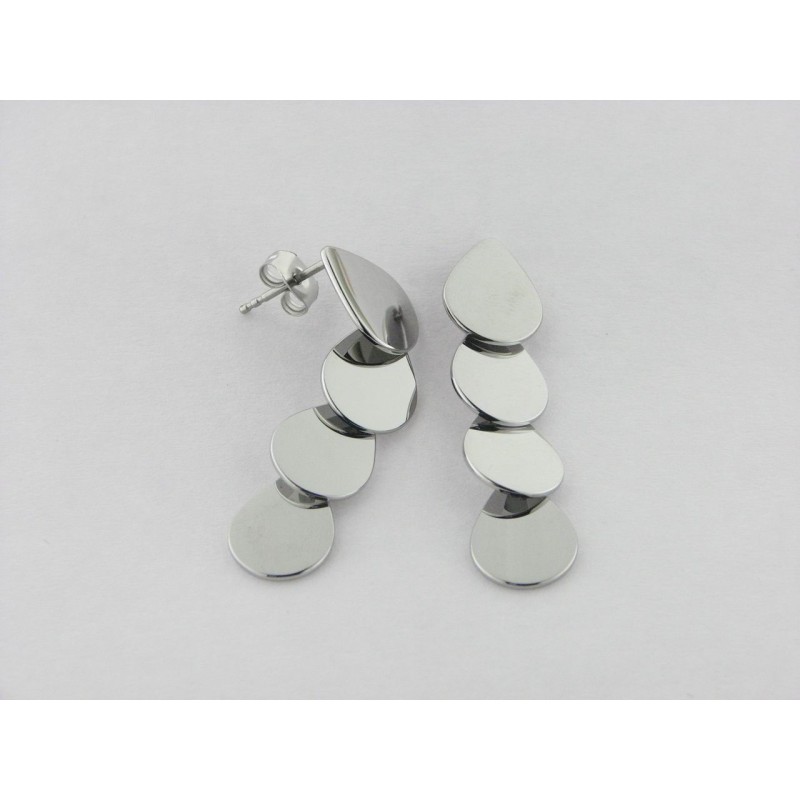Lotus Pendientes Acero