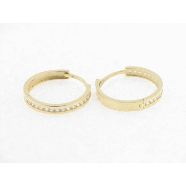 Pendientes Aro Oro Piedras