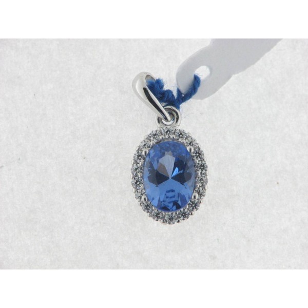 Colgante Oro Blanco Piedras