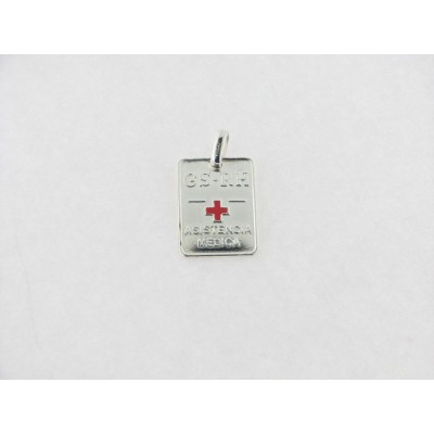 Chapa plata asistencia médica