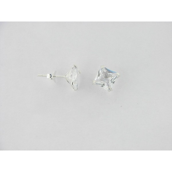 Pendientes plata circonita