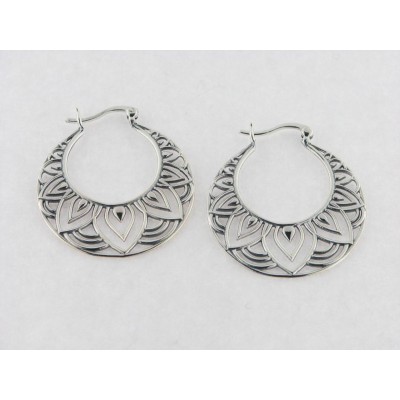 Pendientes aro plata