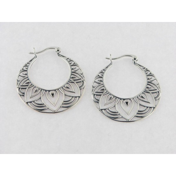 Pendientes aro plata