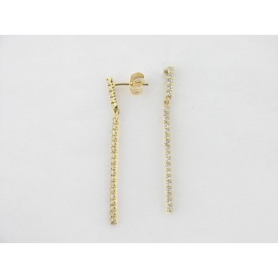 Pendientes Oro Colgar Piedras