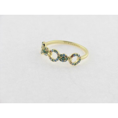 Viceroy Anillo Plata Chapado Circonitas