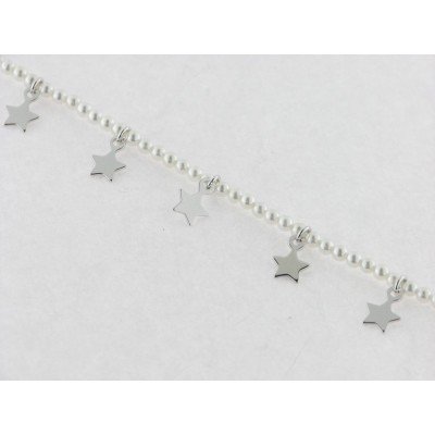 Viceroy pulsera plata perlas