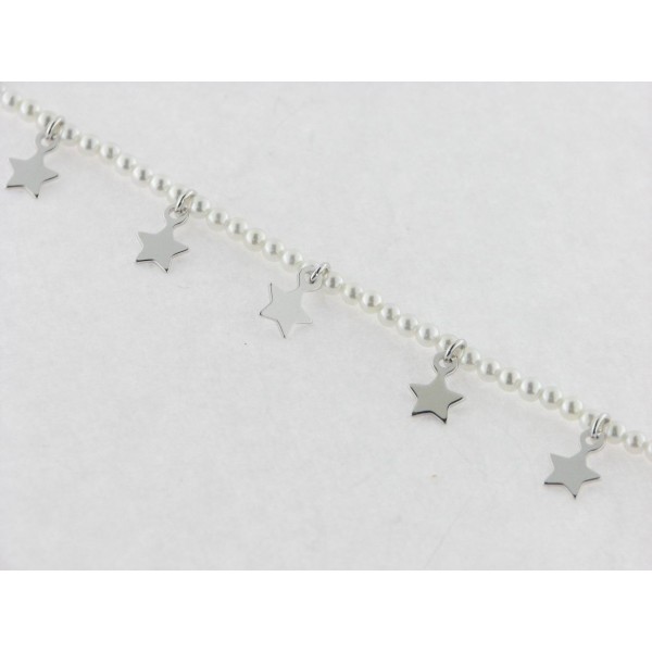 Viceroy pulsera plata perlas