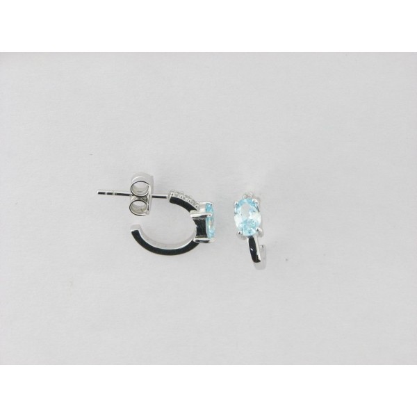 Viceroy pendientes aro plata circonita