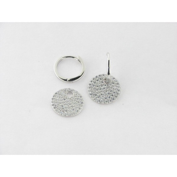 Viceroy pendientes aro plata circonitas