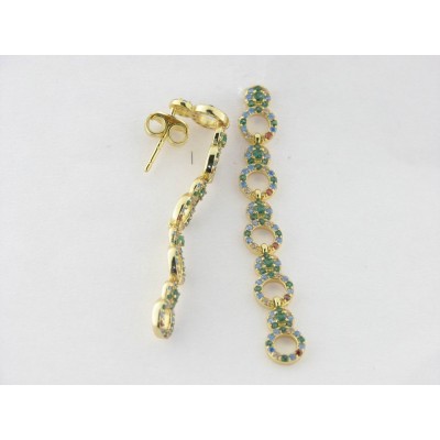 Viceroy pendientes plata chapada circonitas