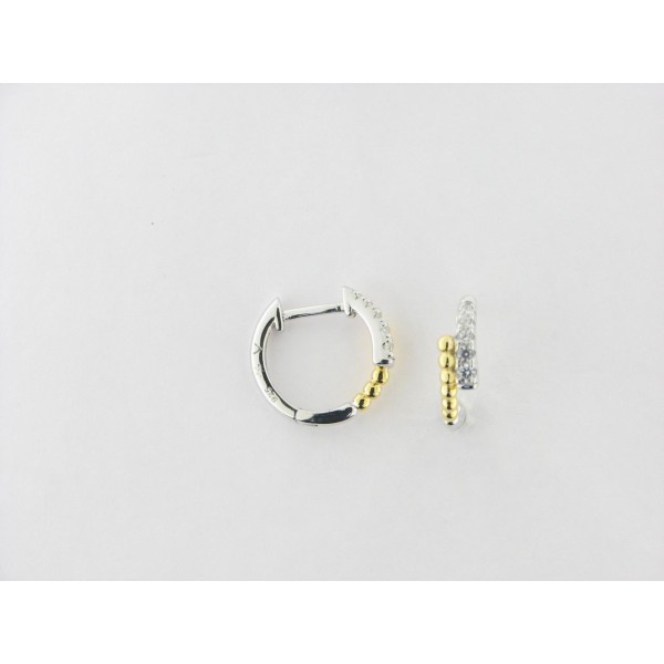 Viceroy pendientes aro plata chapada circonitas