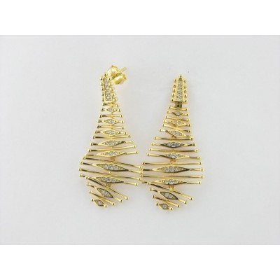 Viceroy pendientes plata chapada circonitas