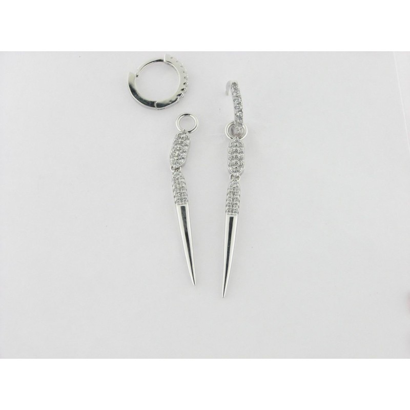 Viceroy pendientes aro plata circonitas