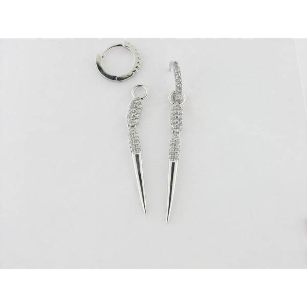 Viceroy pendientes aro plata circonitas