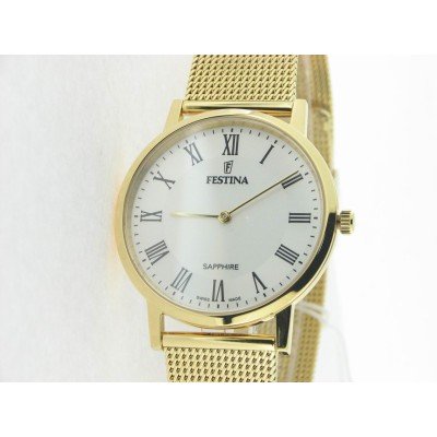 Festina Swiss Agujas Acero Chapado Armys Chapado