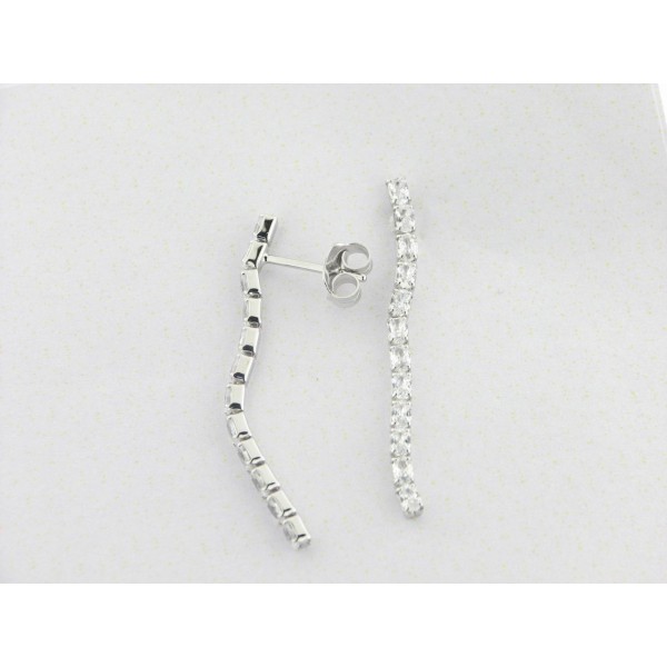 Lotus Pendientes Colgar Plata Piedras