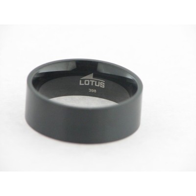 Lotus Anillo Acero Negro