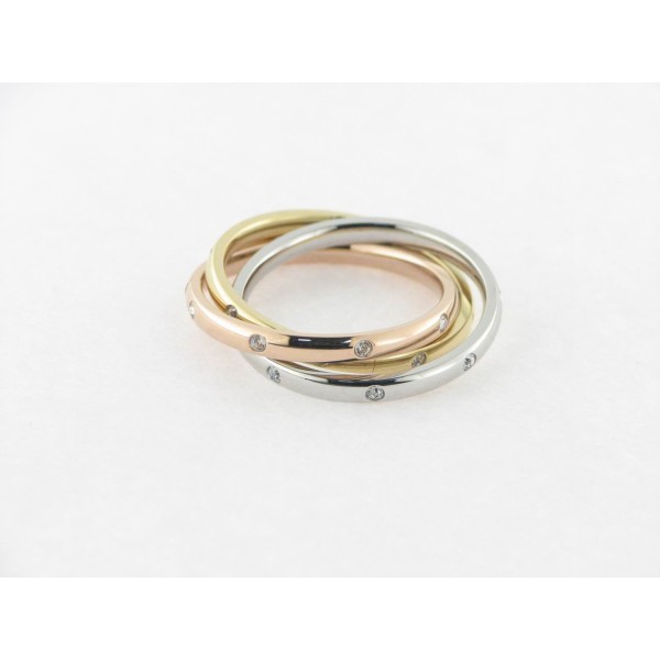 Viceroy Anillo Triple Acero chapado cristal