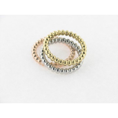 Viceroy anillo triple acero chapados