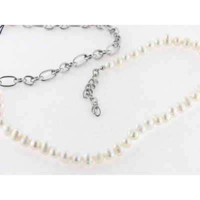 Viceroy gargantilla acero perlas cultivada