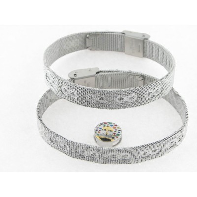 Viceroy Pulsera Acero Martillada