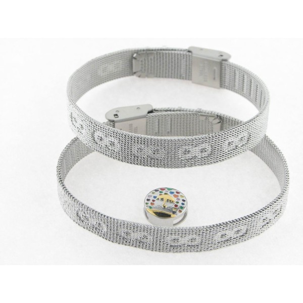 Viceroy Pulsera Acero Martillada