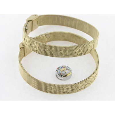 Viceroy Pulsera Acero Dorado Estrellas