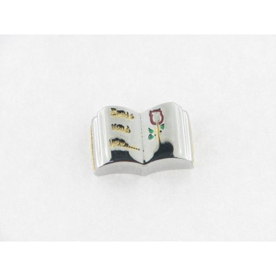 Viceroy Motivo Libro Acero Dorado Esmalte