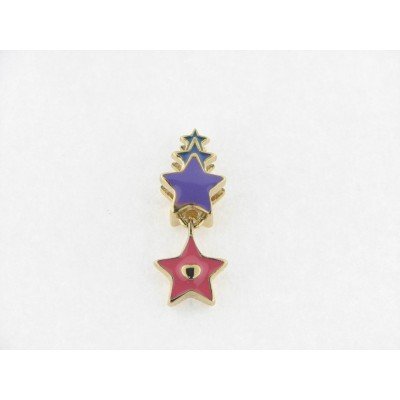 Viceroy Motivo Estrella Acero Dorado Esmalte