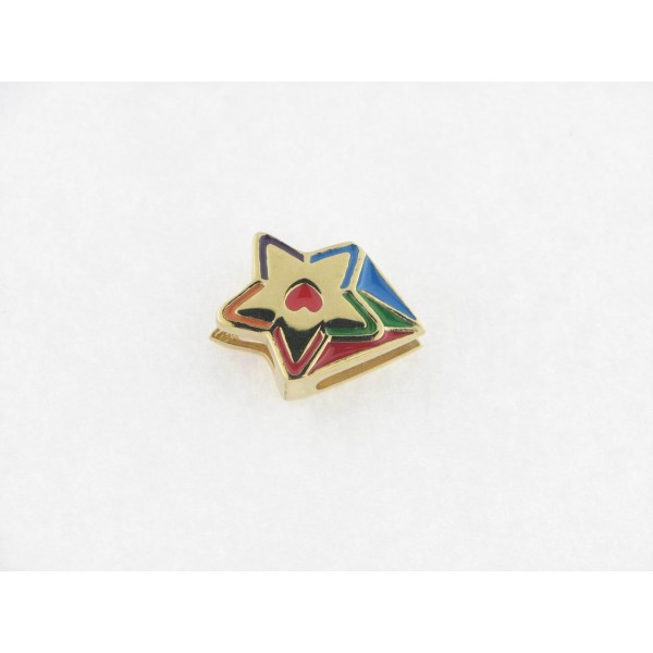 Viceroy Motivo Estrella Acero Dorado Esmalte