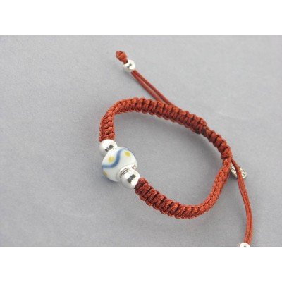 Pulsera playa Las Catedrales granate