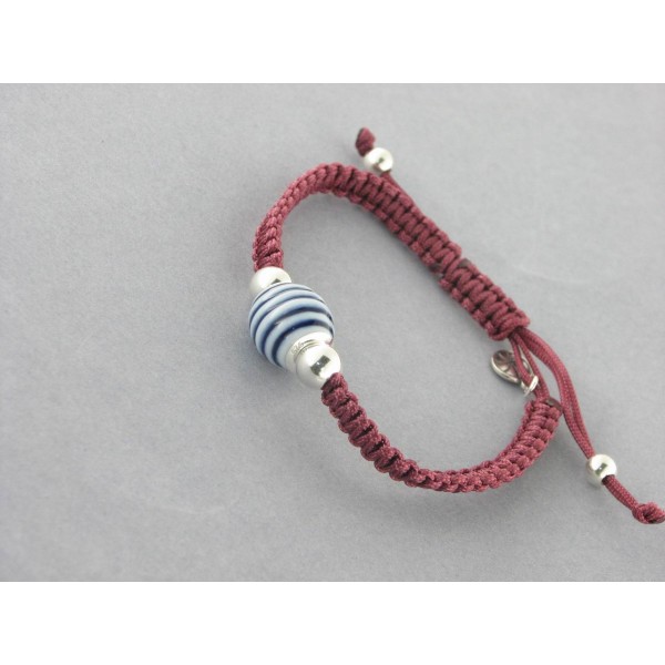 Pulsera Playa Rodas granate