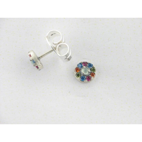 Raive Pendientes Plata Piedras