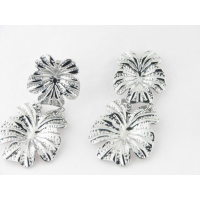 Lotus Pendientes Acero