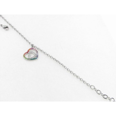Lotus Pulsera Acero Piedras