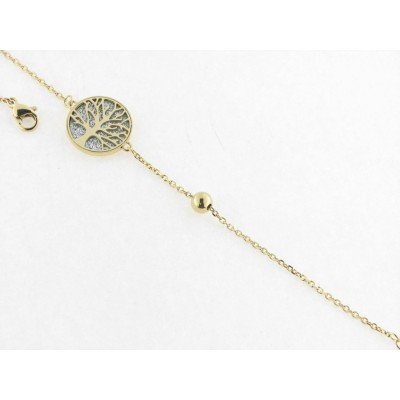 Lotus Pulsera Acero Chapado