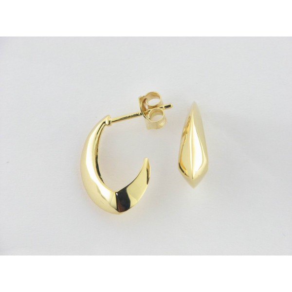 Lotus Pendientes Aro Plata Chapada