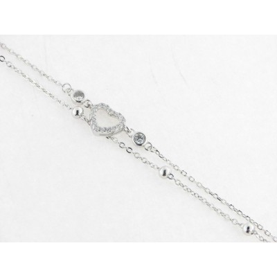 Lotus Pulsera Plata Piedras