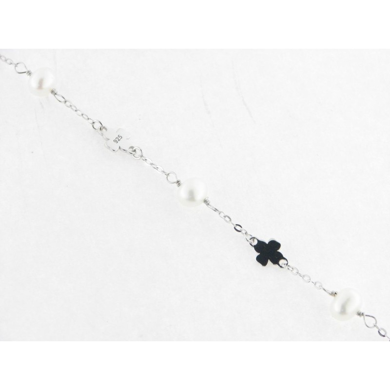 Lotus Pulsera Plata Perla