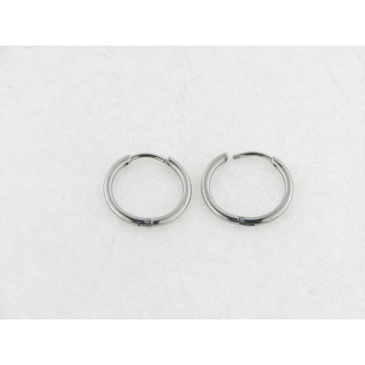Pendientes Aro Acero 10 mm