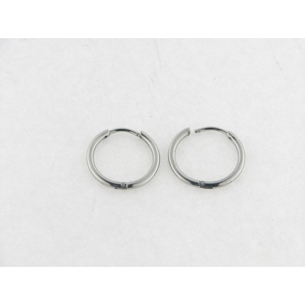 Pendientes Aro Acero 10 mm