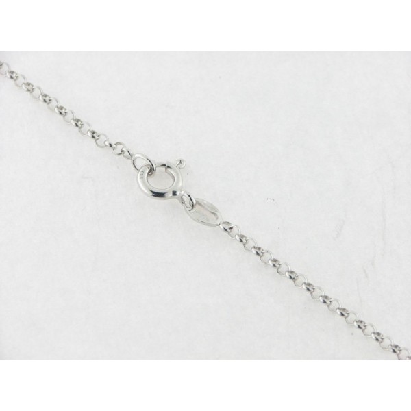 Cadena 45 cm Plata Rodio