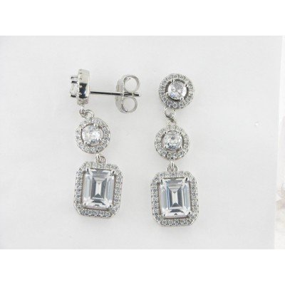 Pendientes Plata Piedras