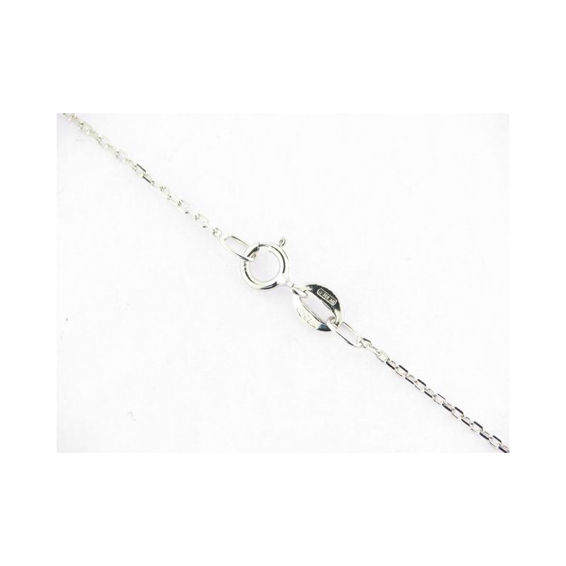 Cadena Oro Blanco 45 Cm Forzada