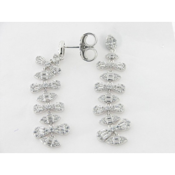 Camaleoni Pendientes Plata Piedras