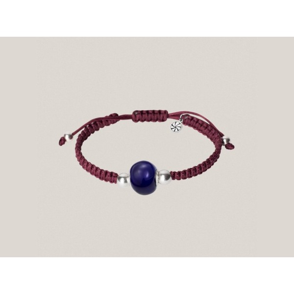 Pulsera playa Rueta granate