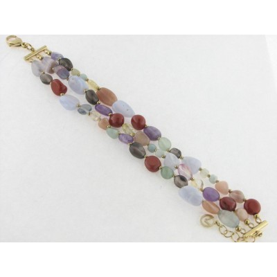 Viceroy Pulsera Acero Chapado Piedras Colores