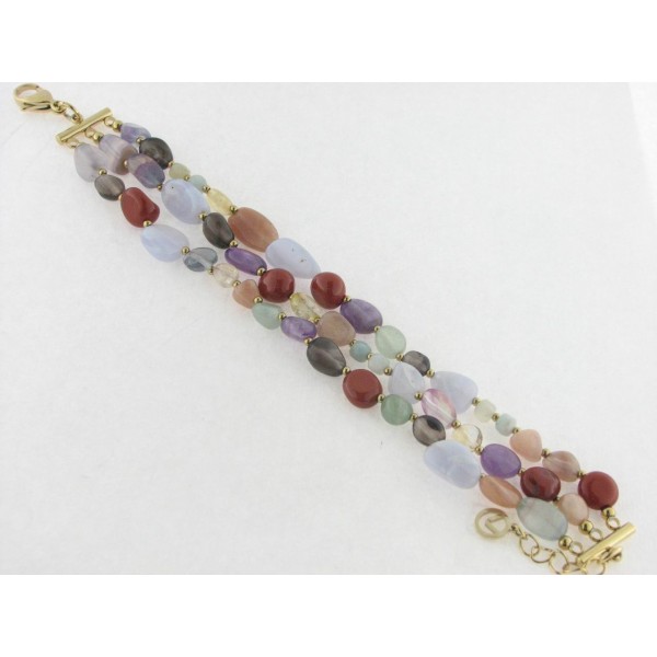 Viceroy Pulsera Acero Chapado Piedras Colores